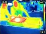 Thermographic analysis of a vacuum insulated glass panel at Mihana Tech — milliwatt-precision guarded hot plate measurement
